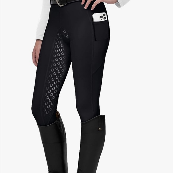 FitsT4 Sports Pants - FitsT4 Sports Riding Breeches Large Black